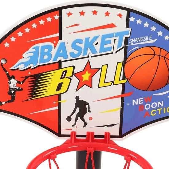 Impianto da basket per bambini - cestino da basket stabile per giochi - regolabile e trasportabile