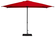Ombrellone da Giardino 3x2 m Palo Ø38 mm in Alluminio Tessuto Poliestere Trend Rosso