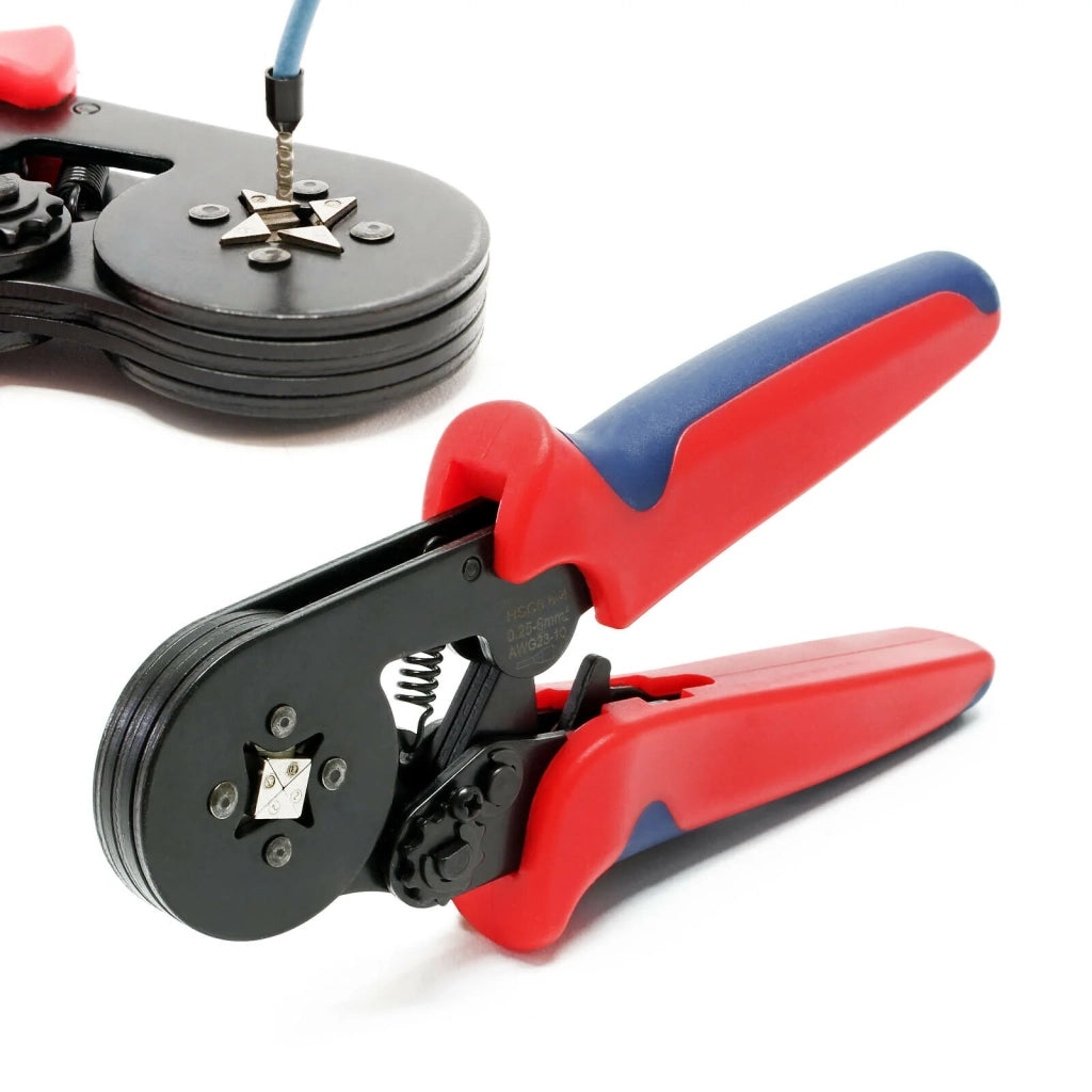 Pinza crimpatrice per capicorda autoregolanti da 0,25-6 mm² con attacco quadro e capocorda 16_0002726