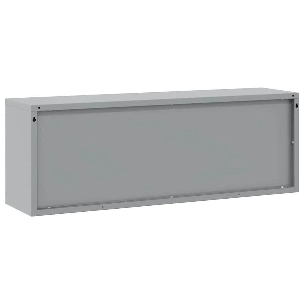 Armadio portautensili da interno resistente in acciaio nero 100 x 25 x 35 cm 02_0058036