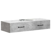 Tavolino da Parete Laterale | Tavolo laterale | Tavolino Grigio Cemento 87,5 x 34,5 x 17 cm