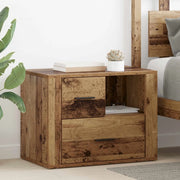 Armadio da Notte con cassetto Legno vecchio 35 x 60 x 50 cm 881087