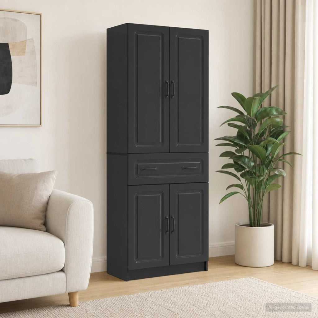 Set di armadi 2 pcs Nero Legno ingegnerizzato 3416989