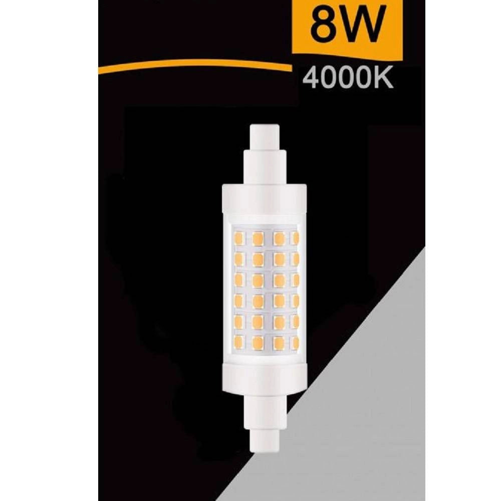 Trade Shop - Lampadina Led R7s 8 Watt 880 Lumen 78mm Luce 3000k 4000k 6500k Sparac-r7s-8w-001 -