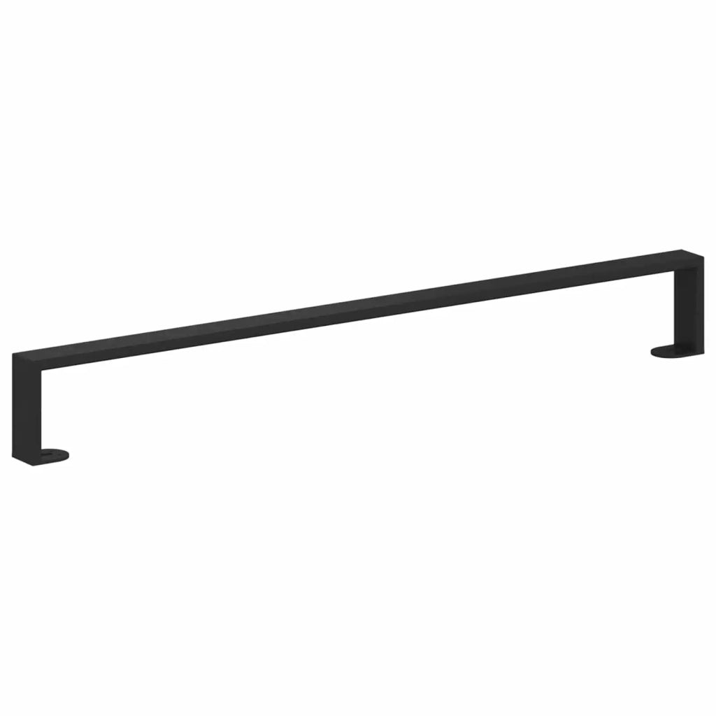 Piedini per mobili 12 pcs Nero 796 x 40,5 x 100 mm Ferro