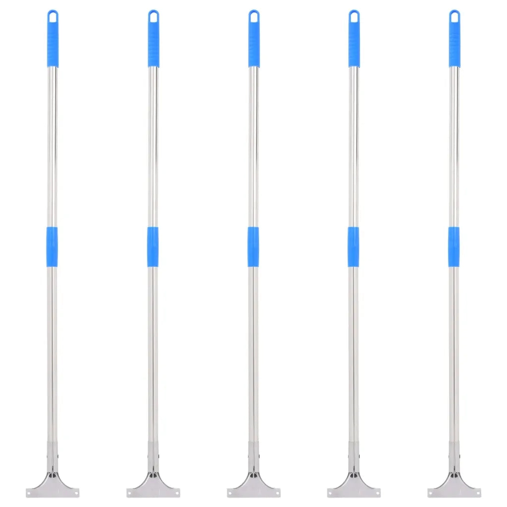 Manici per Tergipavimento 5pz 119,5cm in Acciaio e Plastica