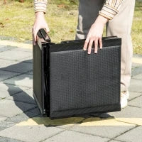 Rampa per Cani Pieghevole con Superficie Antiscivolo in MDF e Alluminio, 158x43.5x2.5 cm, Nero