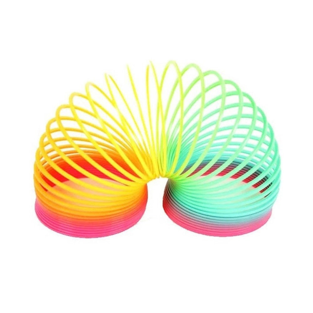 Trade Shop - Molla Arcobaleno A Spirale Scala Gioco Giocattolo Divertente Bambino 3+ Anni -