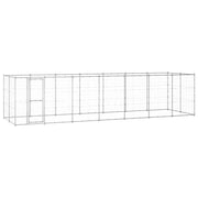 Cuccia da esterno gabbia recinto per animali box per cani da esterno in acciaio zincato 16,94 m² 02_0000410