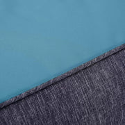 Bean Bag voetenbank per sedile, confortevole banco per piedi rettangolare per interni, esterni, acqua e vento resistente, UV resistente, materiale duraturo per giardino e piscina, blu-verde.
