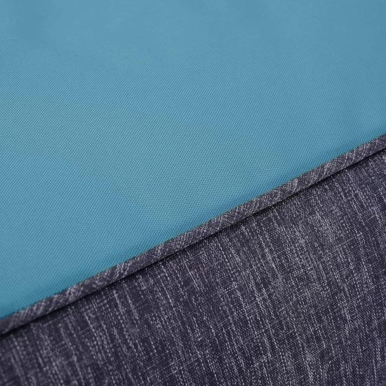 Bean Bag voetenbank per sedile, confortevole banco per piedi rettangolare per interni, esterni, acqua e vento resistente, UV resistente, materiale duraturo per giardino e piscina, blu-verde.