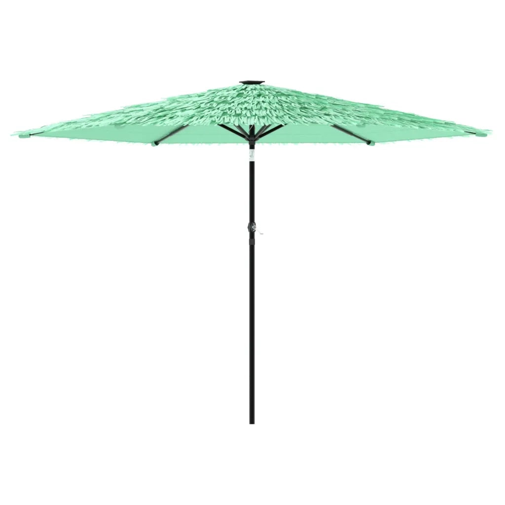 Ombrellone da Giardino-Ombrello da Balcone con Palo in Acciaio Verde 288x288x225 cm