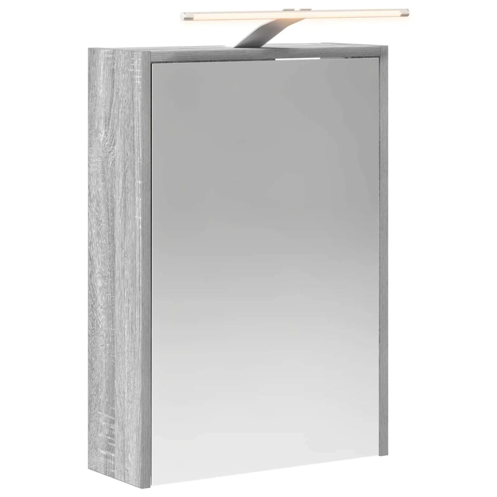 Mobiletto per specchio da bagno Grigio Sonoma 43 x 16 x 62.5 cm 889148