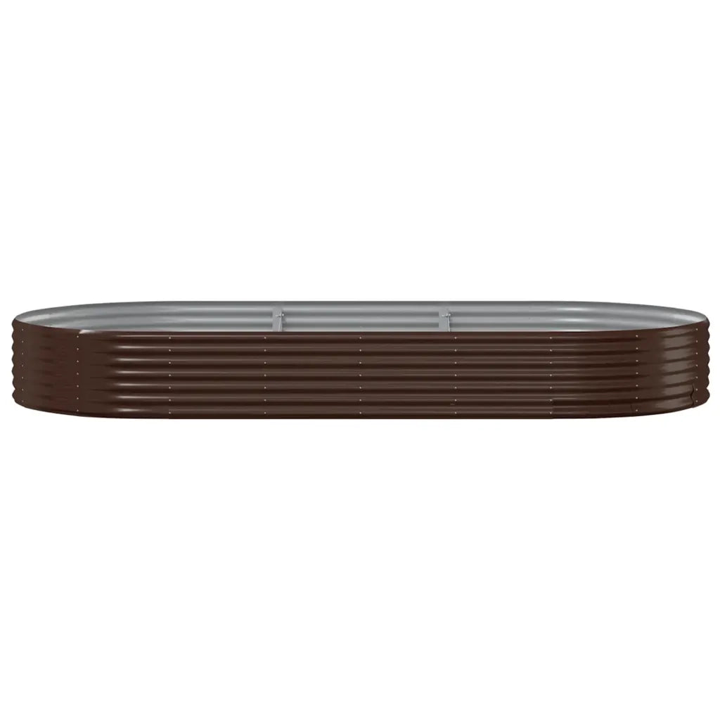 Vaso Giardino Acciaio Verniciato a Polvere 296x140x36cm Marrone cod mxl 66821