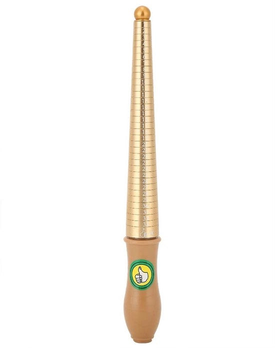 Misuratore di Anello - Metro di Anello - Strumento di Misura Preciso - Adatto per Anelli di Fidanzamento - Misuratore di Anelli 

Modello: Ringmaat Meter 
Codice: 
Specifica: Nauwkeurig - Geschikt voor Trouwringen