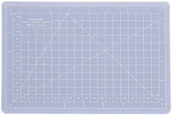 Pannello di taglio A5 - Antiscivolo - Autoadesivo - Per falegnameria/gravure - Leggero - Materiale ecologico - Taglierino