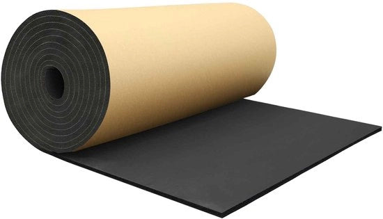 Matte di isolamento acustico 5mm - Schiuma autoadesiva chiusa - Isolamento acustico - Isolamento termico - Impermeabile - Stoffa impermeabile 300x50cm - Materiale di isolamento acustico