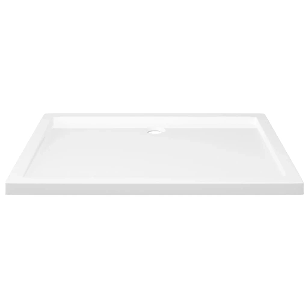 Piatto doccia base doccia piatto doccia bagno WC cabina doccia casa interno rettangolare ABS 70 x 100 cm bianco 02_0001950