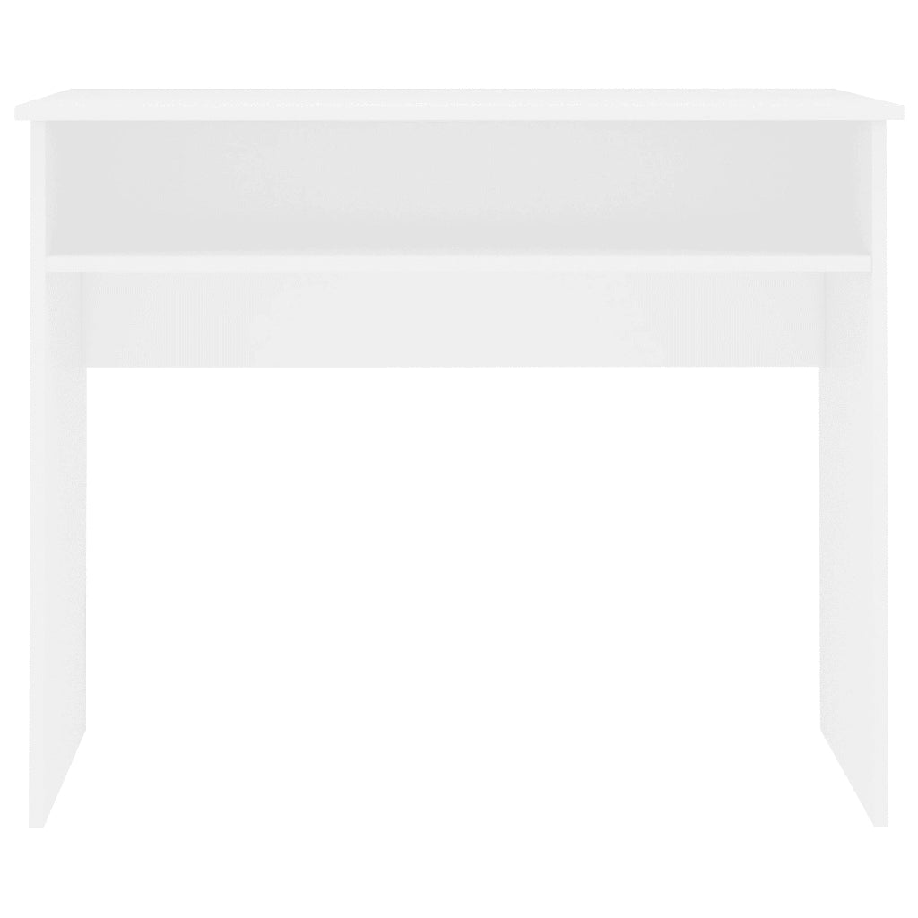 Scrivania Bianca 90x50x74 cm in Legno Multistrato 801170