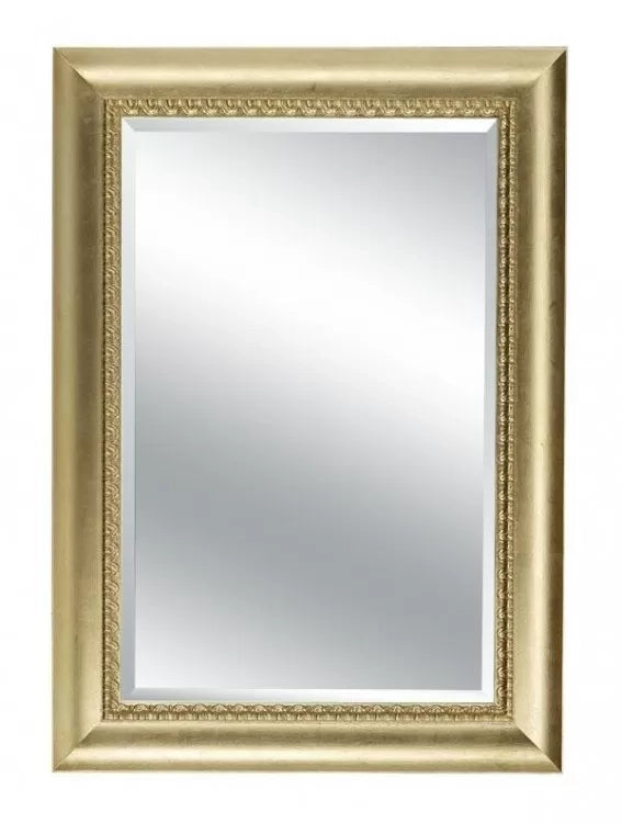 Mobili2g - specchiera in foglia oro rettangolare misure: 120 x 85 x 7