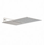 Soffione doccia ultraslim a lama doppia funzioni quadro acciaio inox 3840P DALLAS - Satinato