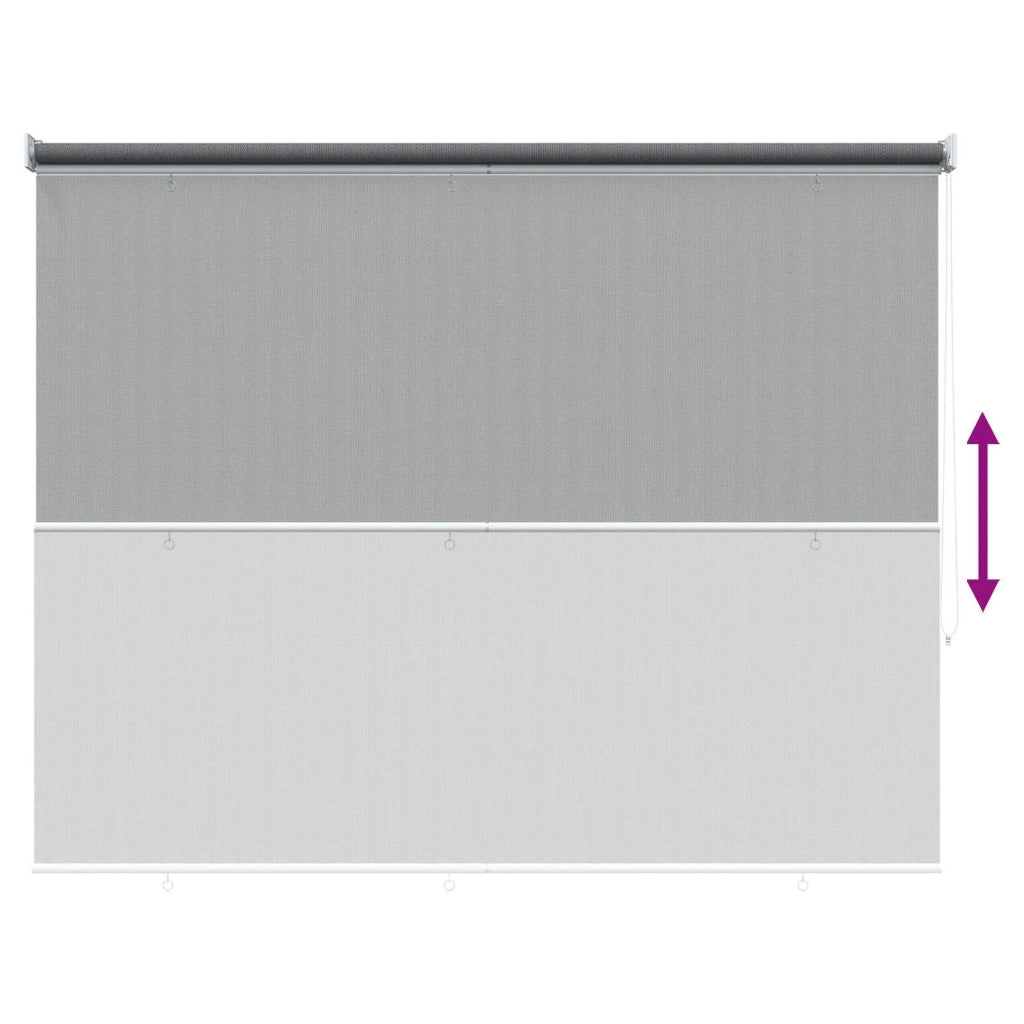 Tenda a Rullo Esterno Blocco UV 90% Grigio Chiaro 140 x 230 cm 42036133