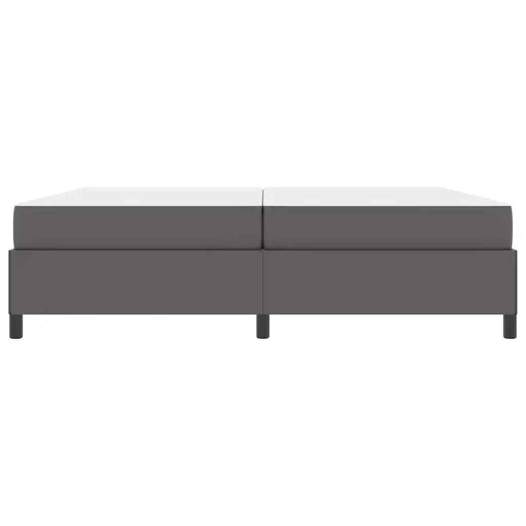 Struttura del letto con materasso Grigio 200 x 200 cm Tessuto