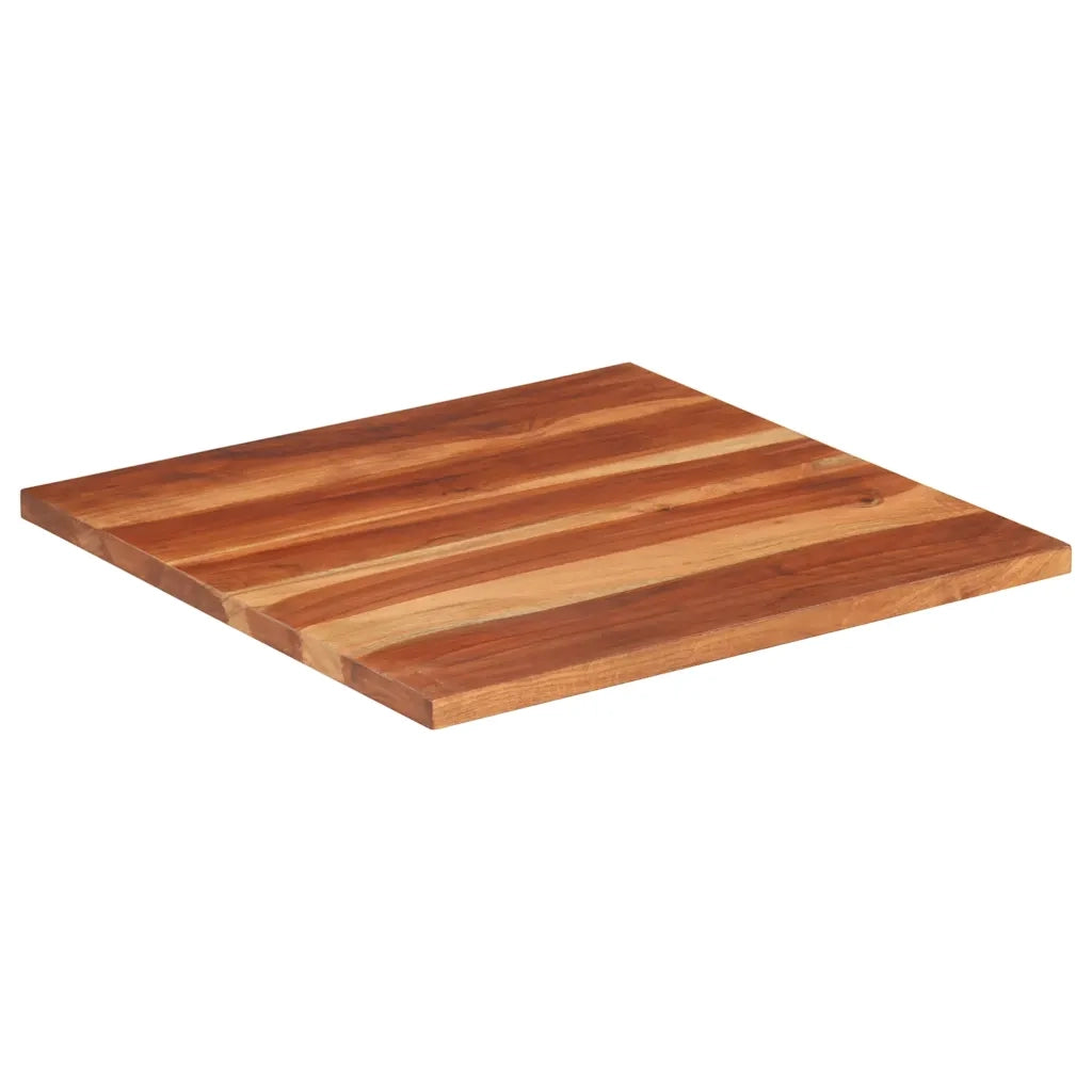 Piano Tavolo in Legno Massello di Acacia 25-27 mm 60x60 cm 285988
