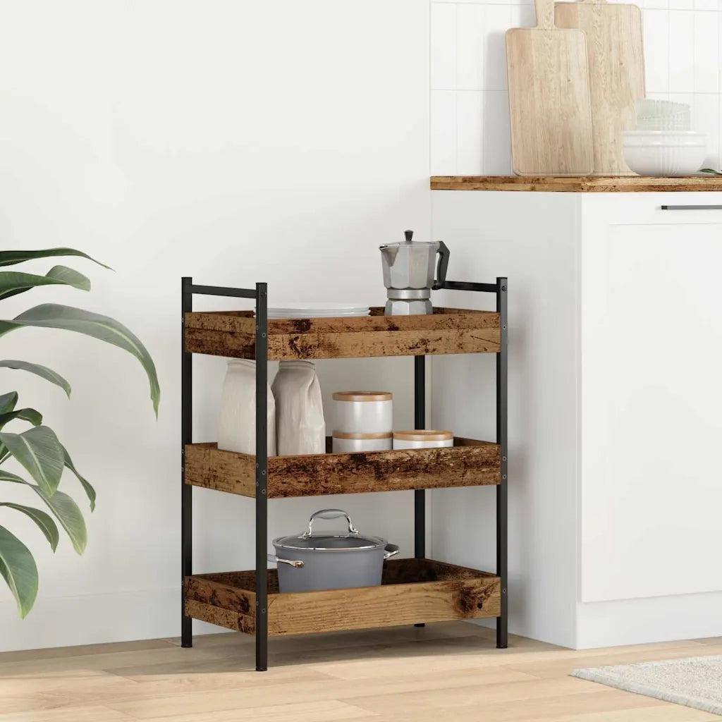 Carrello da Cucina Legno vecchio 50 x 30 x 70 cm 869108
