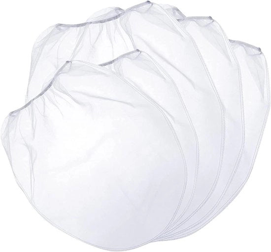 Set di Sacchetti a Maglia 10 Unità Bianchi Fine Mesh - Per Sfogliazione Vernici