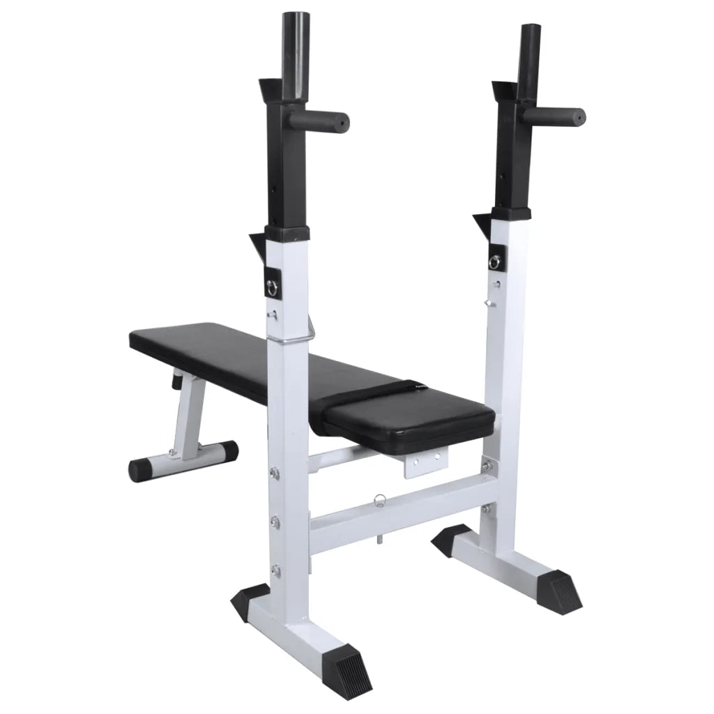Panca Reclinabile con Rack Bilanciere e Set Manubri 120 kg cod mxl 62430