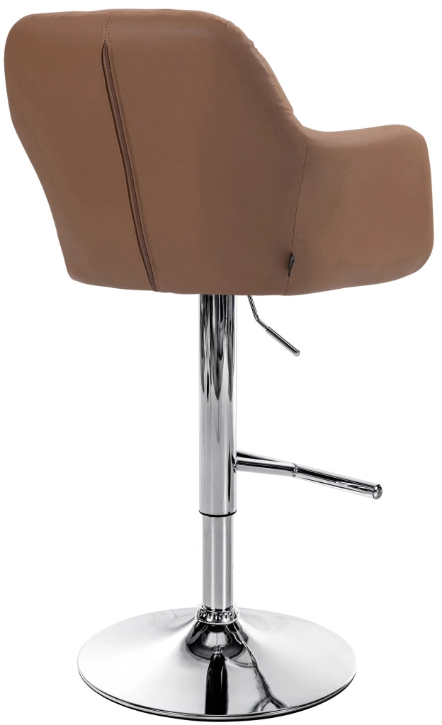 Barhocker Natoma Kunstleder chrom