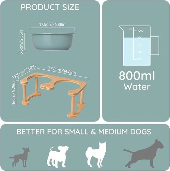 Stazione di Alimentazione per Piccoli Animali - Pasto Comodo per Cani e Gatti