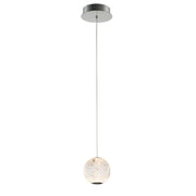 Italux Rosario lampada a sospensione LED cromata Ø12