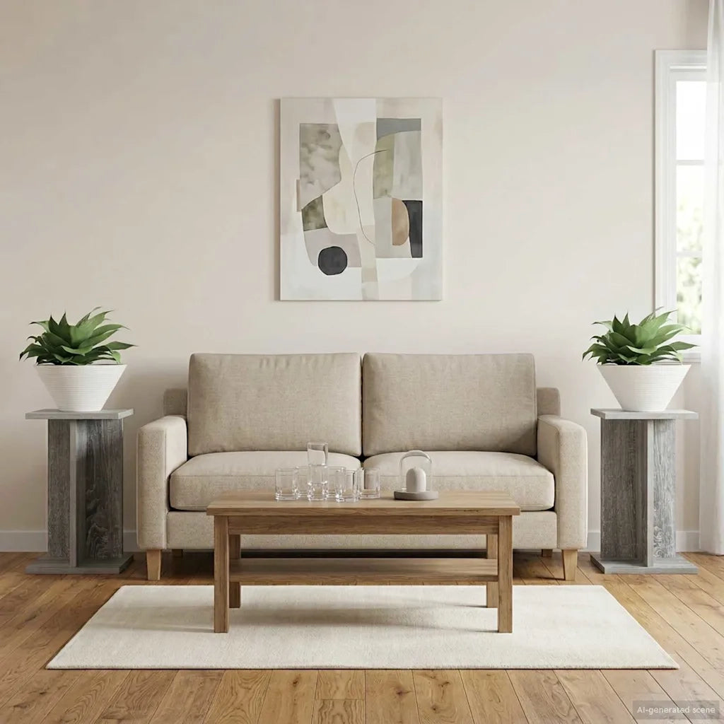 Supporto per piante 2 pcs Sonoma grigia 25 x 25,5 x 40,5 cm 899685