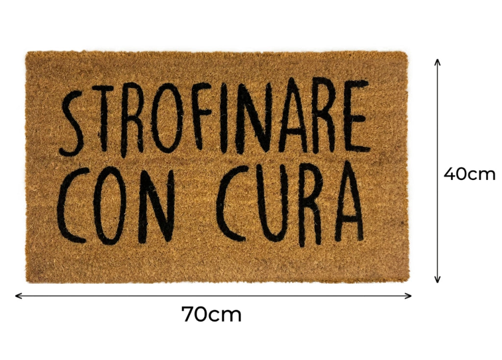 Zerbino Entrata Ingresso Casa Antiscivolo Cocco Allegro Strofinare Con Cura