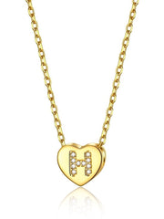 Collana per donna - Catena dorata 41 cm - Pendente in rame - Acciaio inossidabile - Adatto per donne/bambine - Ideale come regalo - Collana per collo