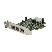 Startech.com scheda adattatore pci express firewire 2b 1a 1394 a basso profilo - 3 porte - PEX1394B3LP