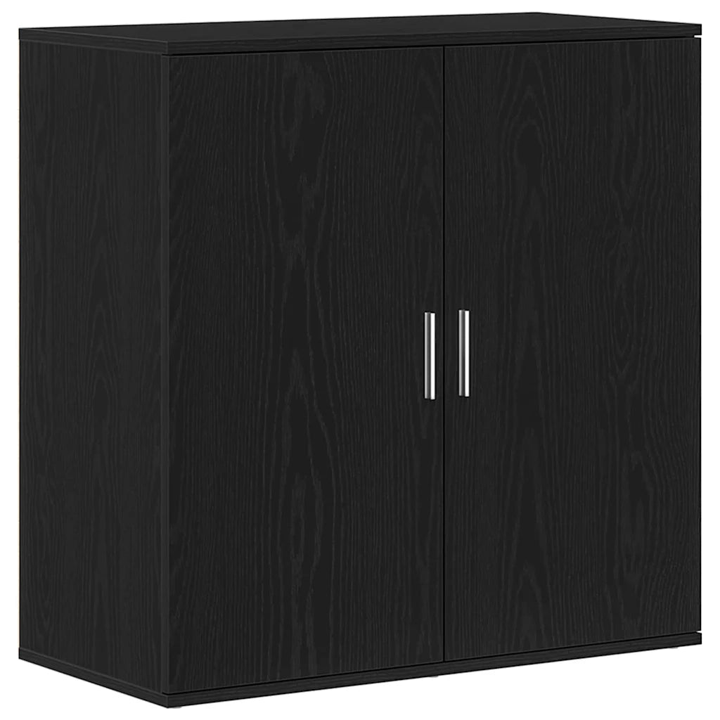 Credenza-Buffet-Armadio da cucina Rovere Nero 79 x 38 x 80 cm Legno multistrato