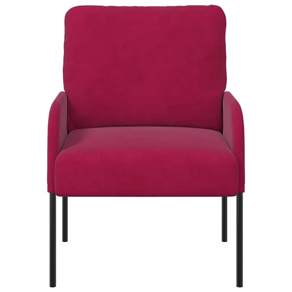 Divani con cuscino 55cm Rosso Vino Legno compensato