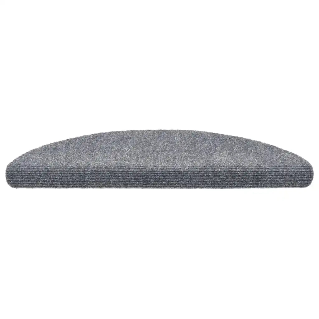 Tappetini per scale autoadesivi 30 pz | Gradini per Scale 56x17x3 cm Grigio chiaro semicircolari