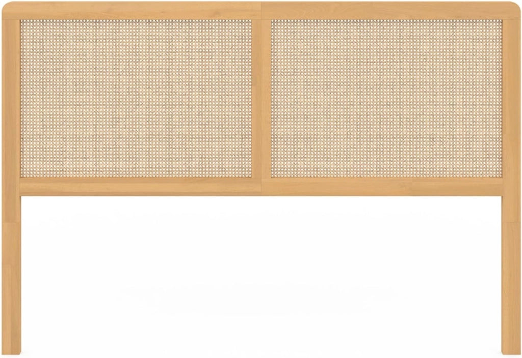 Testiera 160 cm canna e legno EDHEN