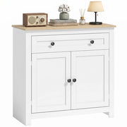 Credenza con cassetti e ante ¨C zephmum ¨C bianco 78.5x35x80 cm