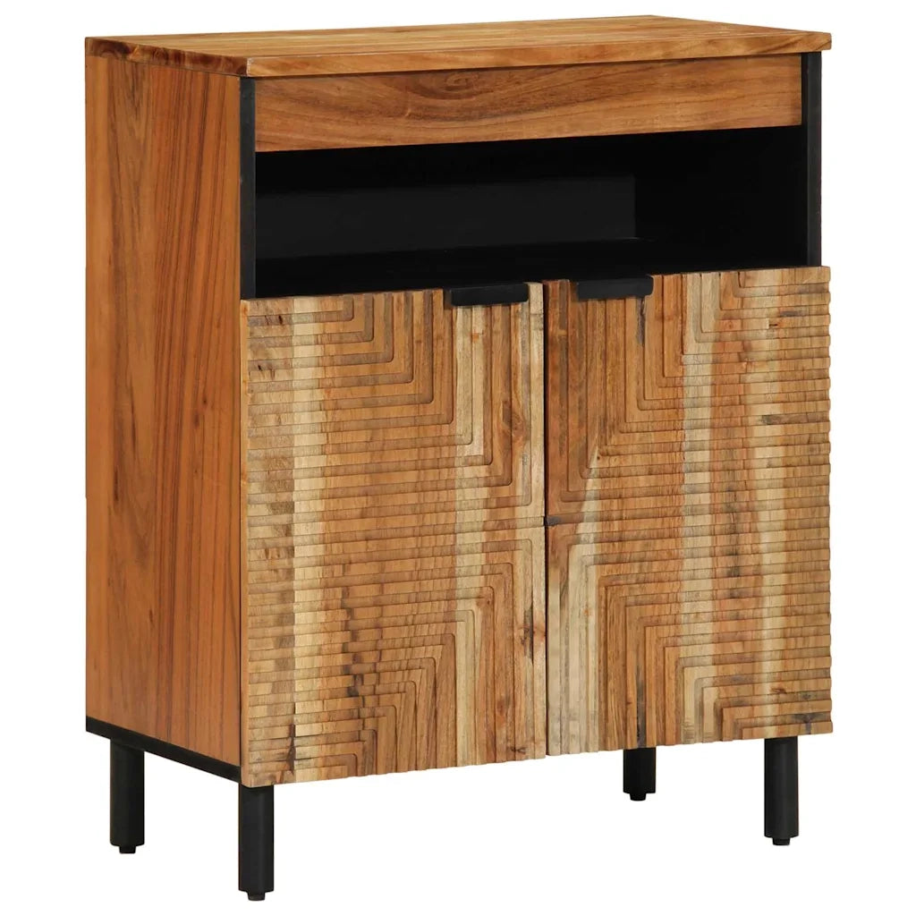 Credenza Naturale 60 x 33,5 x 75 cm Legno di Acacia Massello 4017781