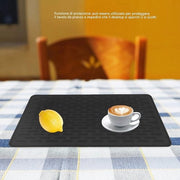 Sostegni termoresistenti - Mattonelle antiscivolo in silicone - Sostegni per piatti - Sostegni con supporto - Sostegni per bicchieri - Protegge il tavolo dai graffi - Placemat