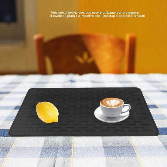 Sostegni termoresistenti - Mattonelle antiscivolo in silicone - Sostegni per piatti - Sostegni con supporto - Sostegni per bicchieri - Protegge il tavolo dai graffi - Placemat