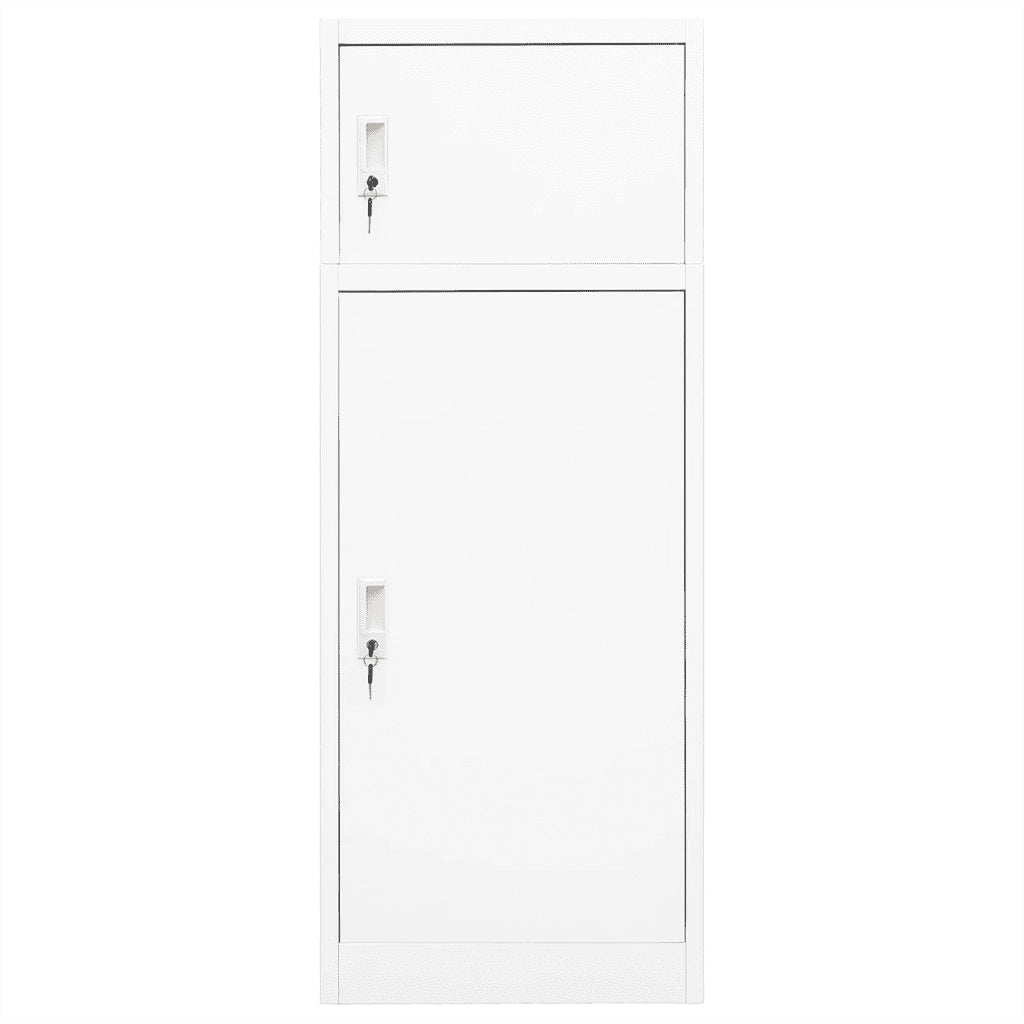 Armadietto per Sella Bianco 53x53x140 cm in Acciaio CFW8353760