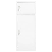 Armadietto per Sella Bianco 53x53x140 cm in Acciaio CFW8353760