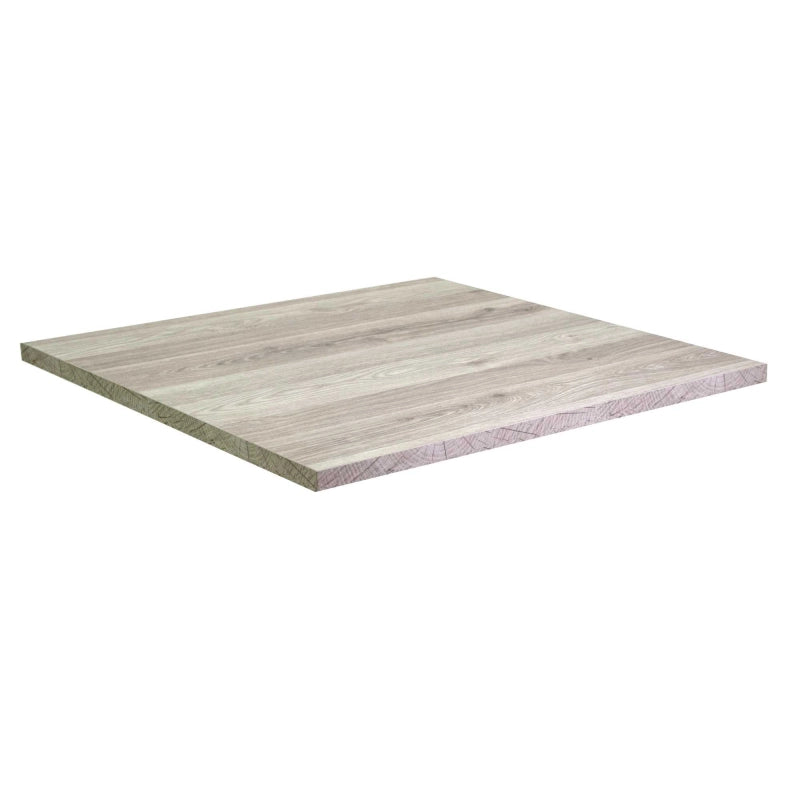 Top tavolo nobilitato rovere medusa quadro cm 80x1,8x80
