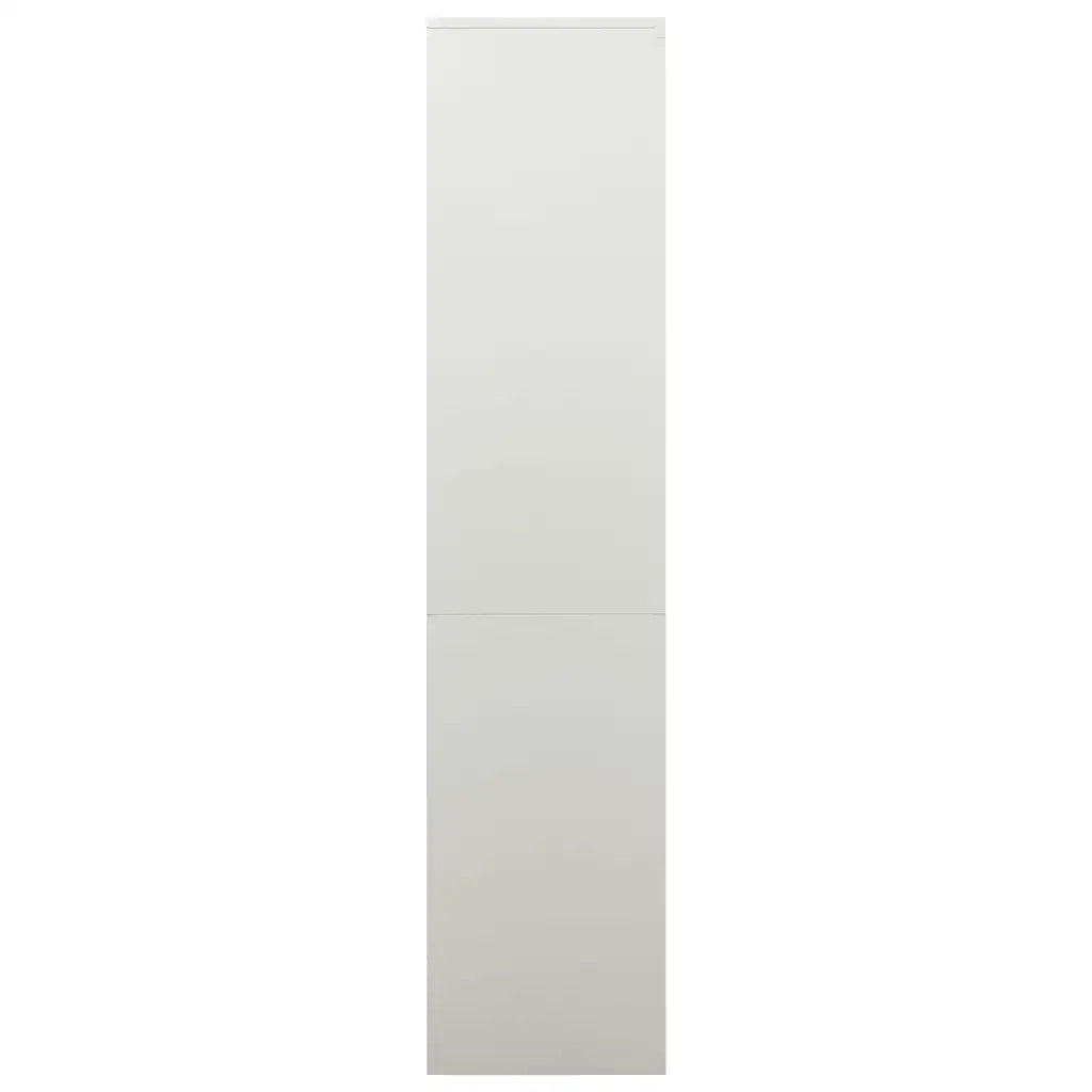 Armadio per Ufficio Grigio Chiaro 90x40x180 cm in Acciaio 335947